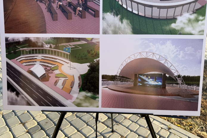 В Усть-Каменогорске представили проект стационарной сцены для амфитеатра